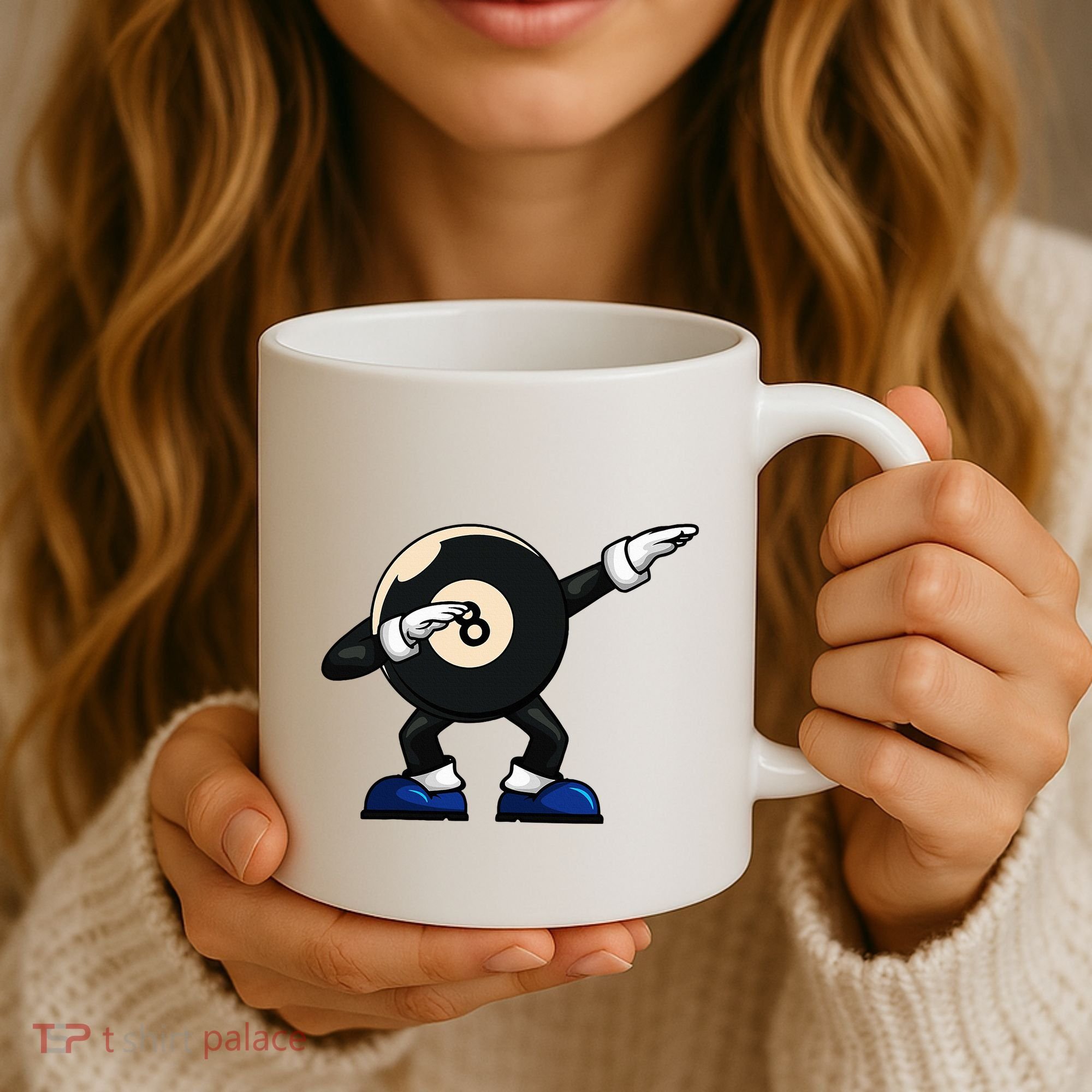 Dabbing Billiard Ball Pool Player Snooker Coffee Mug