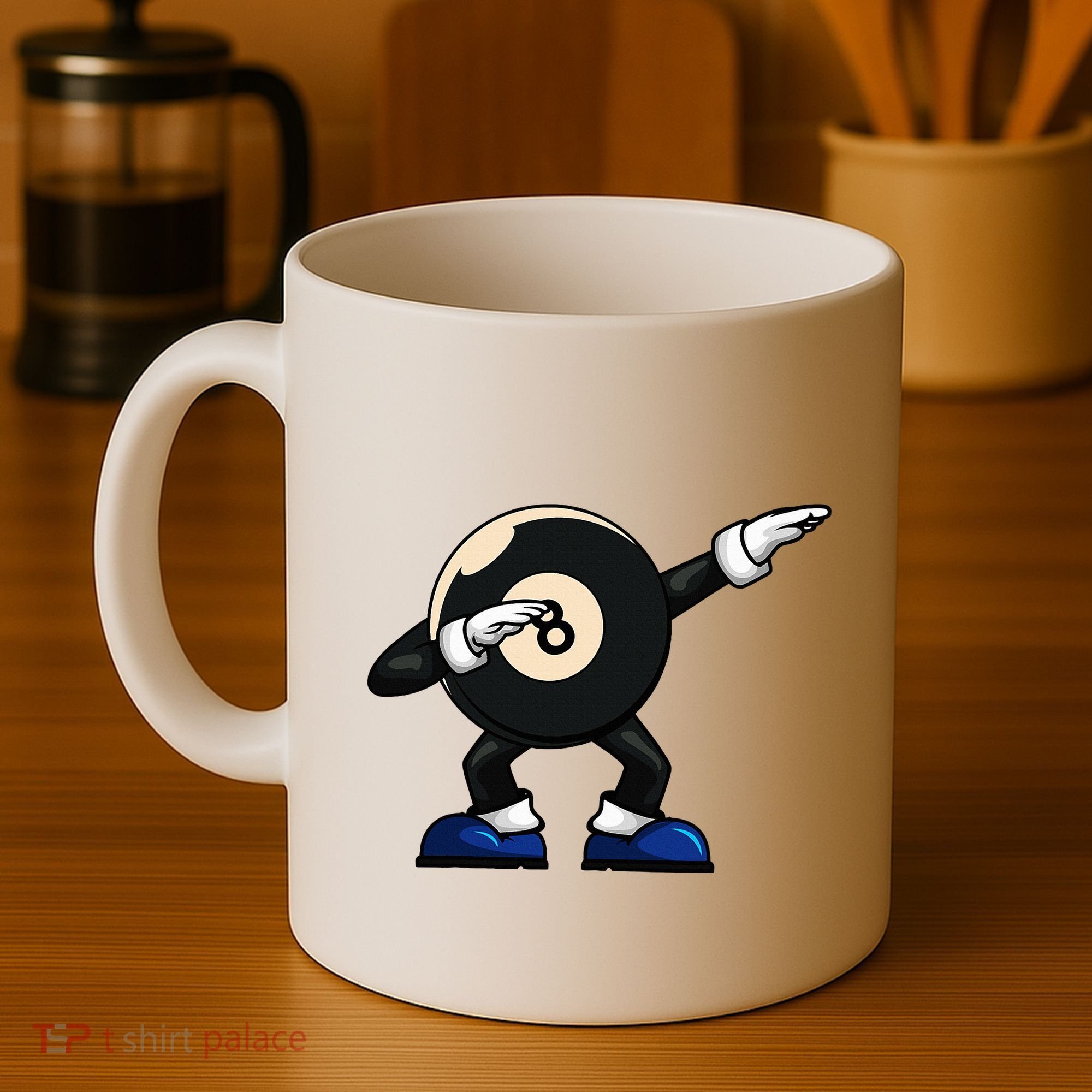Dabbing Billiard Ball Pool Player Snooker Coffee Mug