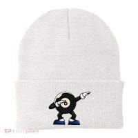 Dabbing Billiard Ball Pool Player Snooker Beanie thumb 0