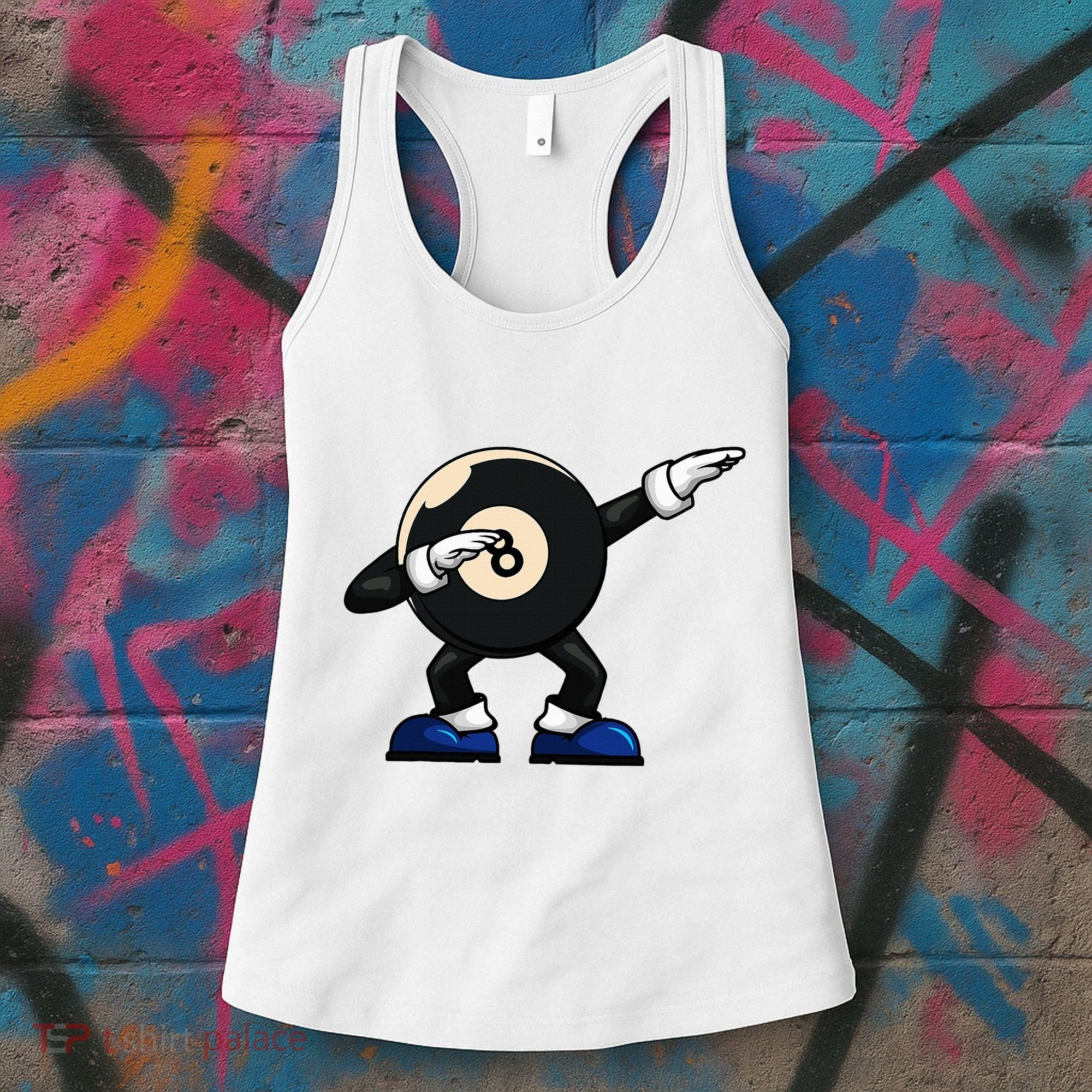 Dabbing Billiard Ball Pool Player Snooker Women's Tank Top