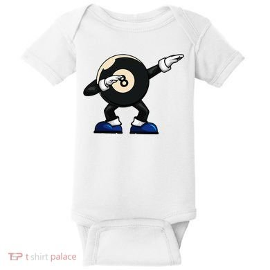 Dabbing Billiard Ball Pool Player Snooker Baby Bodysuit
