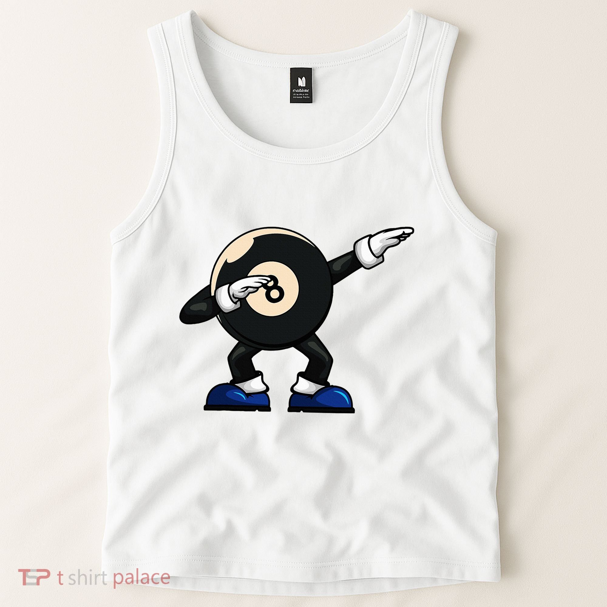 Dabbing Billiard Ball Pool Player Snooker Tank Top