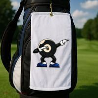Dabbing Billiard Ball Pool Player Snooker Golf Towel thumb 2