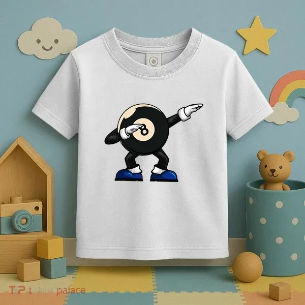Dabbing Billiard Ball Pool Player Snooker Toddler T-Shirt