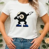 Dabbing Billiard Ball Pool Player Snooker Women's T-Shirt thumb 2