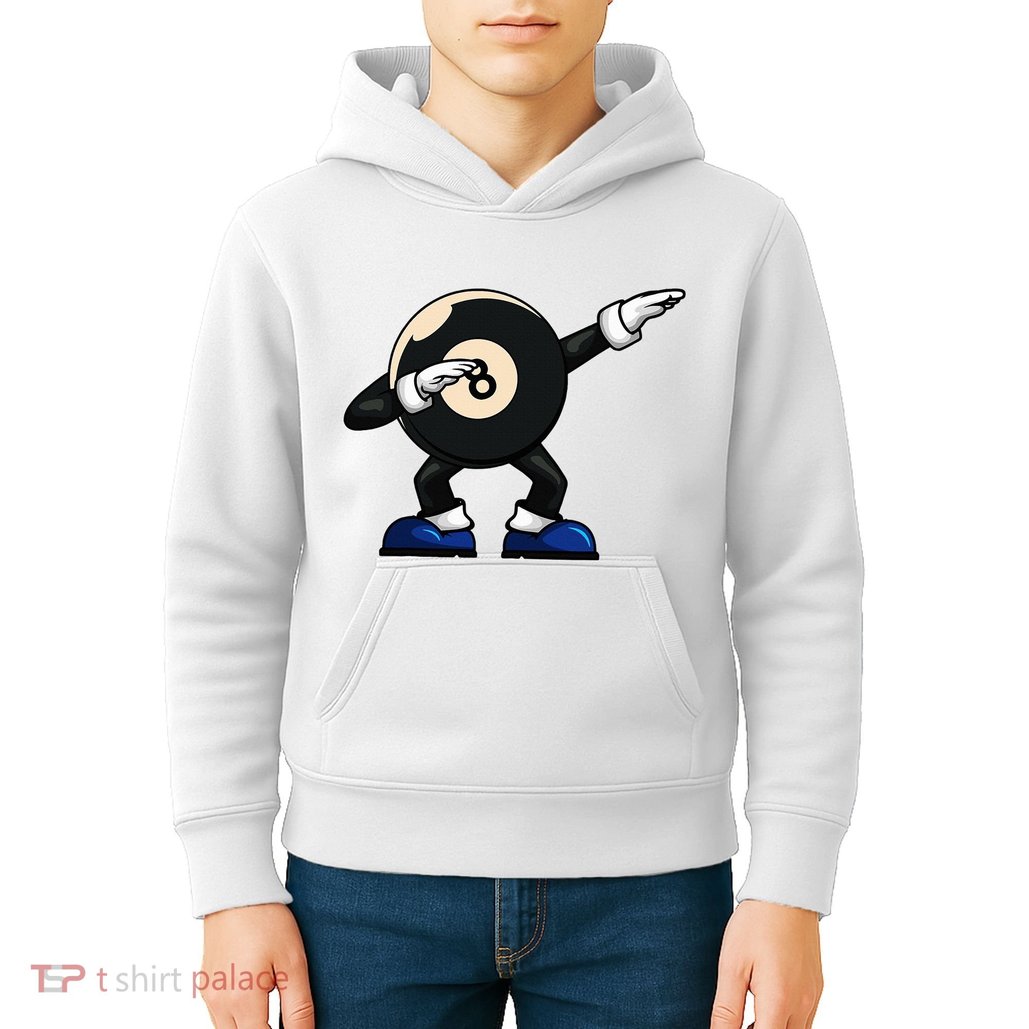 Dabbing Billiard Ball Pool Player Snooker Kids Hoodie
