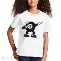 Dabbing Billiard Ball Pool Player Snooker Kids T-Shirt thumb 2