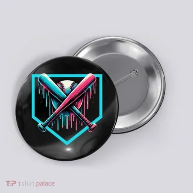 Drip Boy Baseball Bat  Button