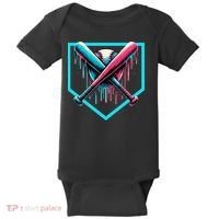 Drip Boy Baseball Bat  Baby Bodysuit thumb 0