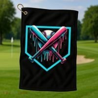 Drip Boy Baseball Bat  Golf Towel thumb 1