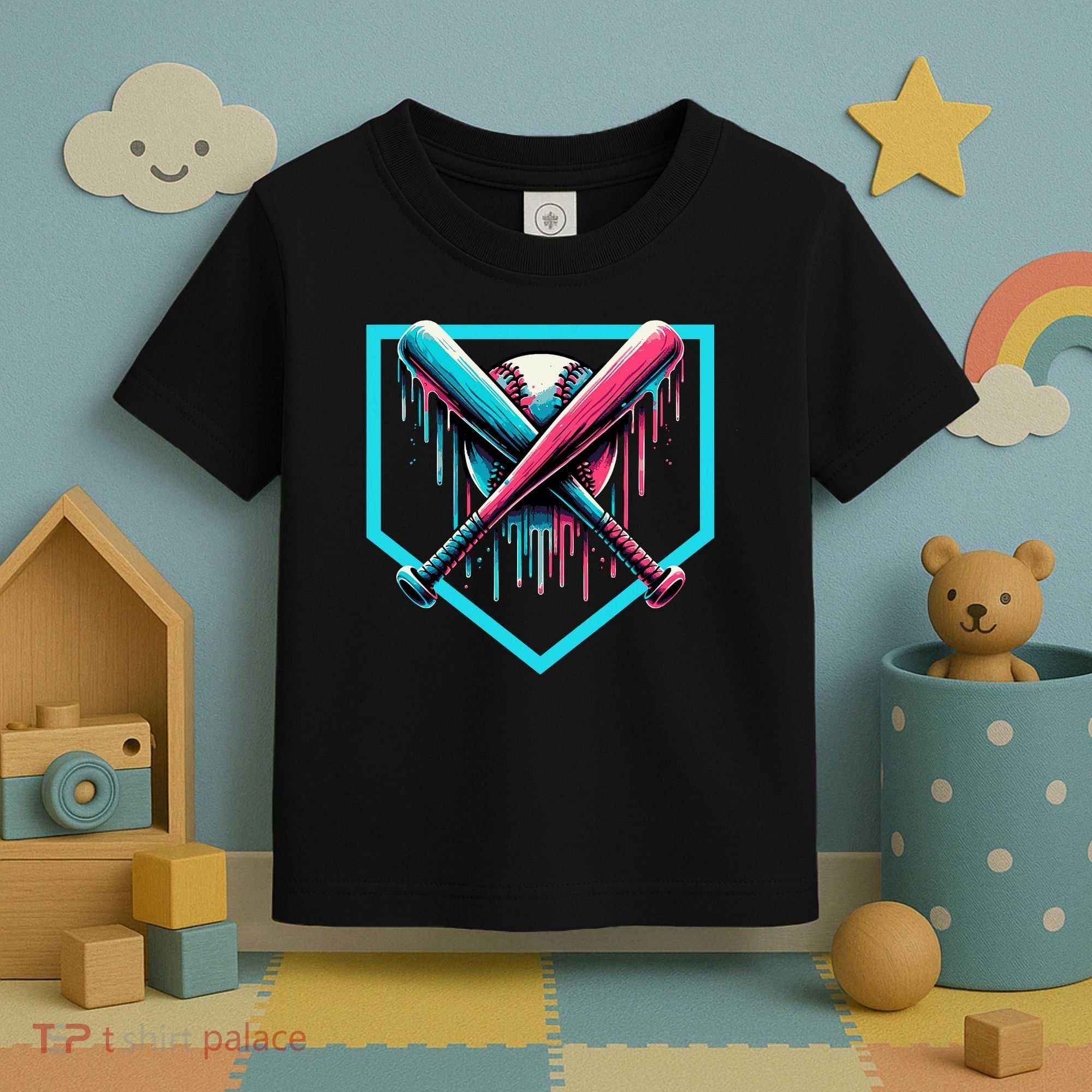 Drip Boy Baseball Bat  Toddler T-Shirt