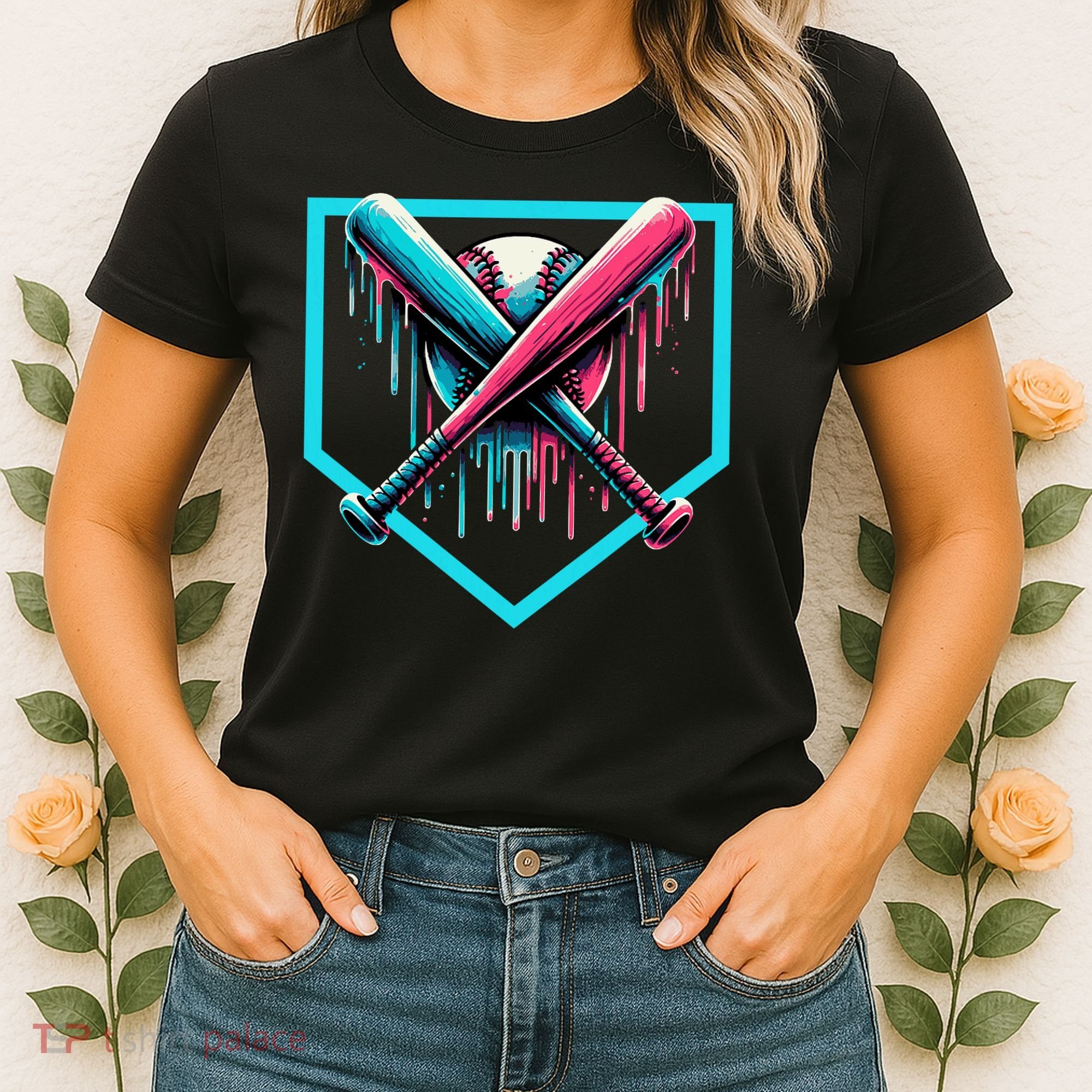 Drip Boy Baseball Bat  Women's T-Shirt