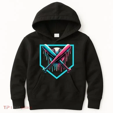 Drip Boy Baseball Bat Kids Hoodie