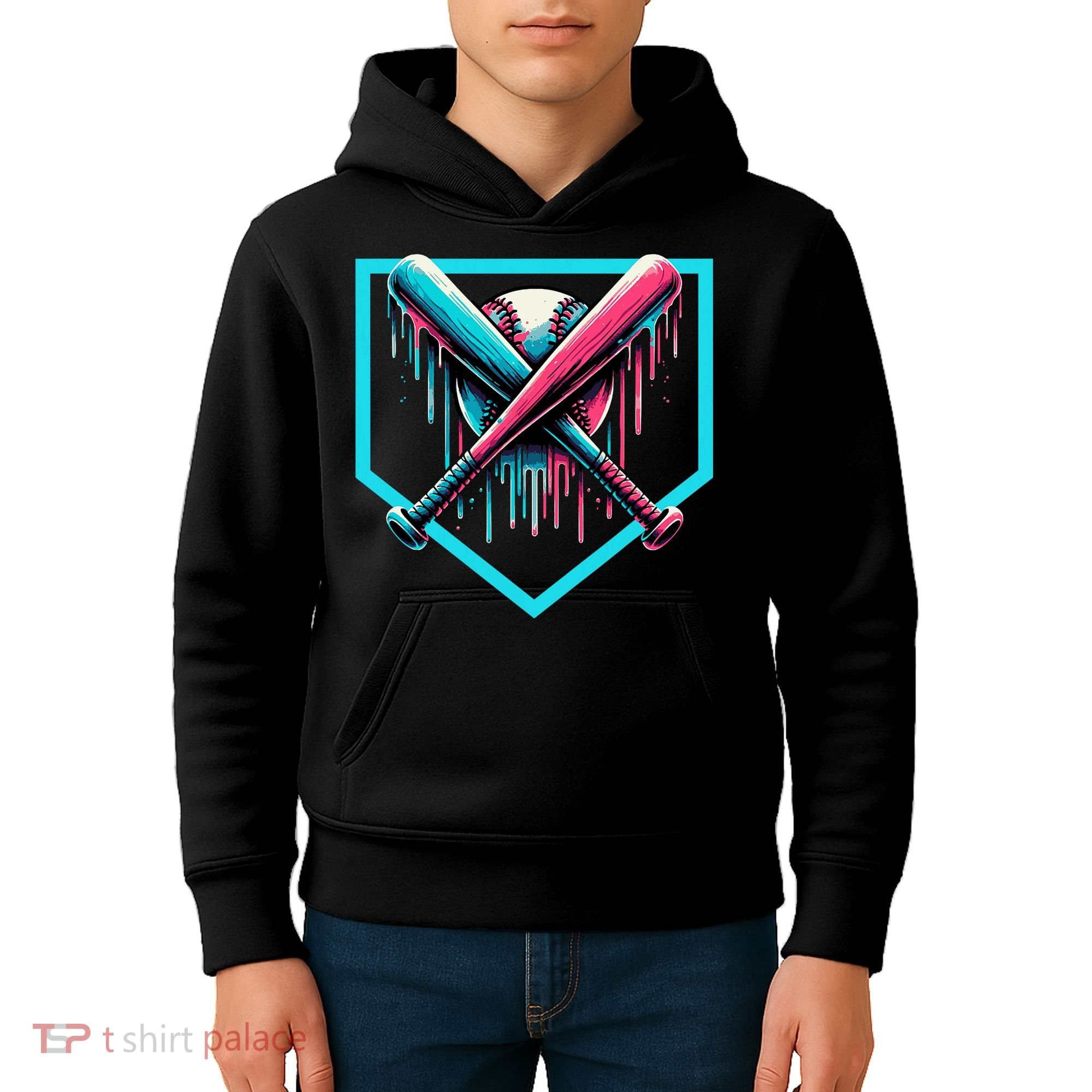 Drip Boy Baseball Bat  Kids Hoodie