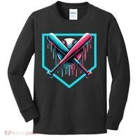 Drip Boy Baseball Bat  Kids Long Sleeve Shirt thumb 0
