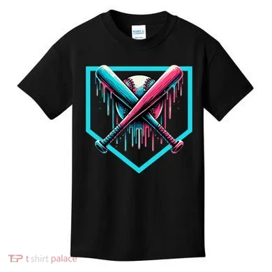 Drip Boy Baseball Bat  Kids T-Shirt