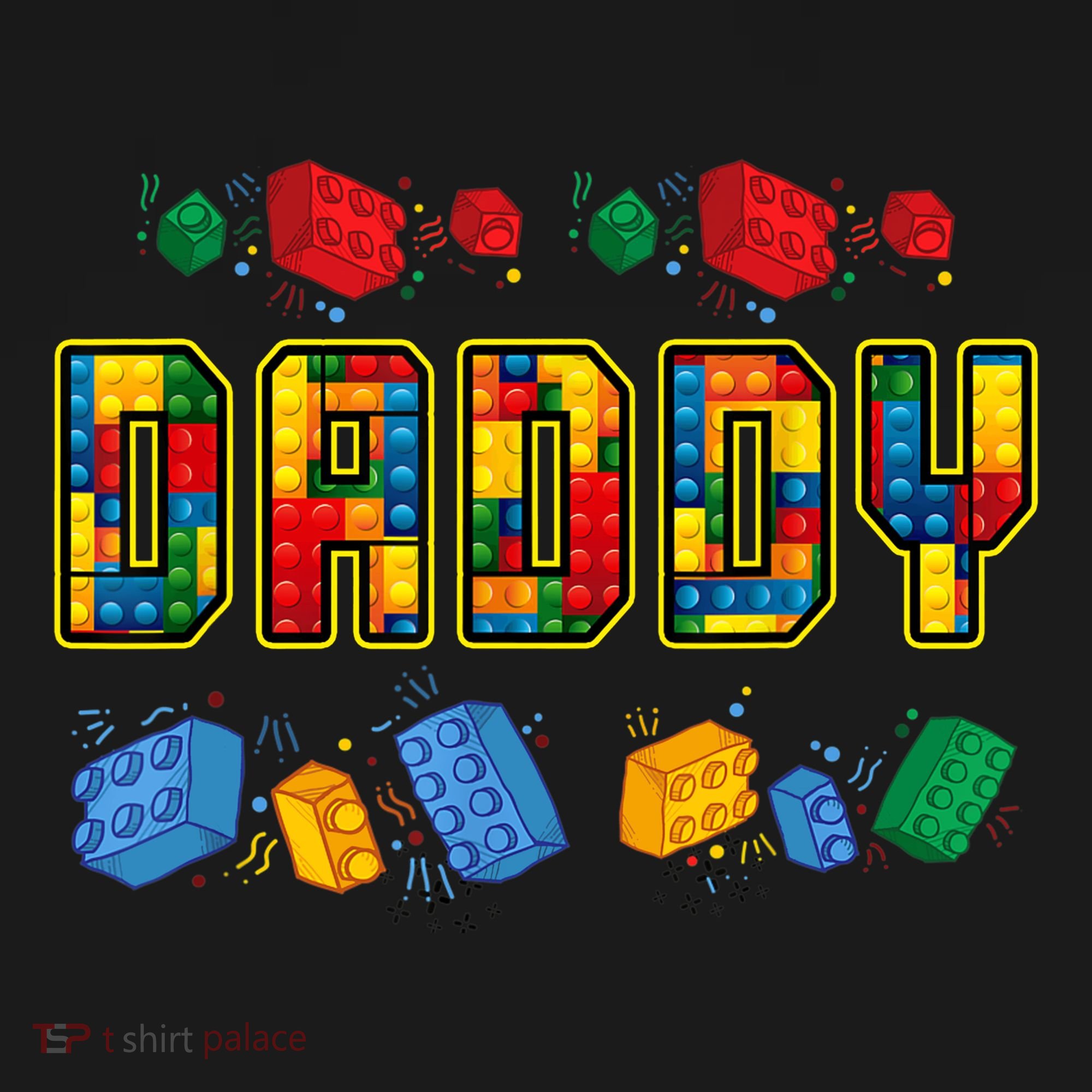 Daddy Brick Builder Funny Blocks Master Builder Dad Backpack
