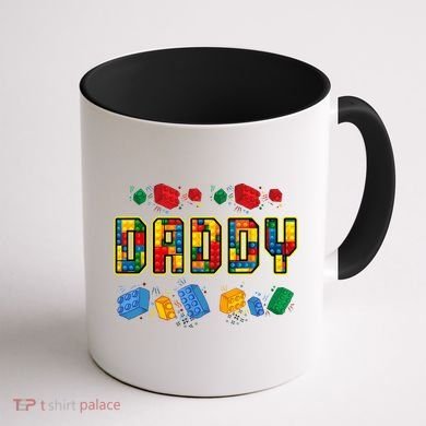Daddy Brick Builder Funny Blocks Master Builder Dad Coffee Mug back