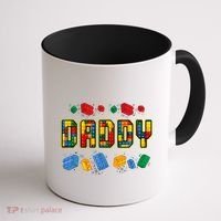 Daddy Brick Builder Funny Blocks Master Builder Dad Coffee Mug thumb 1