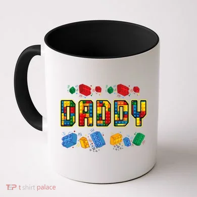 Daddy Brick Builder Funny Blocks Master Builder Dad Coffee Mug