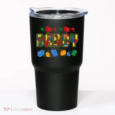 Daddy Brick Builder Funny Blocks Master Builder Dad Tumbler