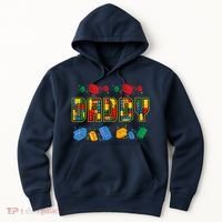 Daddy Brick Builder Funny Blocks Master Builder Dad Hoodie thumb 0