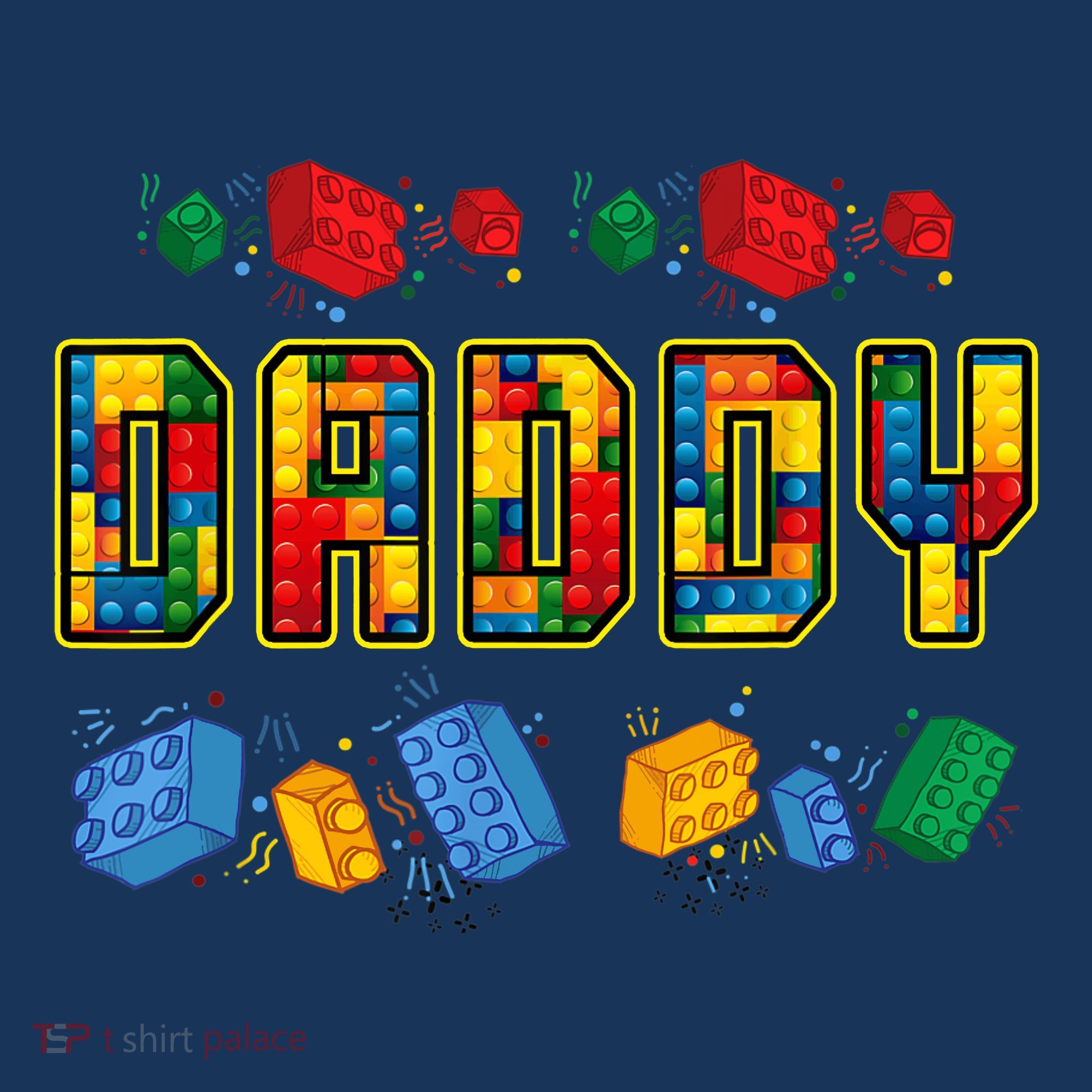 Daddy Brick Builder Funny Blocks Master Builder Dad Long Sleeve Shirt