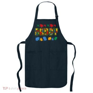 Daddy Brick Builder Funny Blocks Master Builder Dad Apron