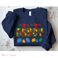 Daddy Brick Builder Funny Blocks Master Builder Dad Sweatshirt thumb 2