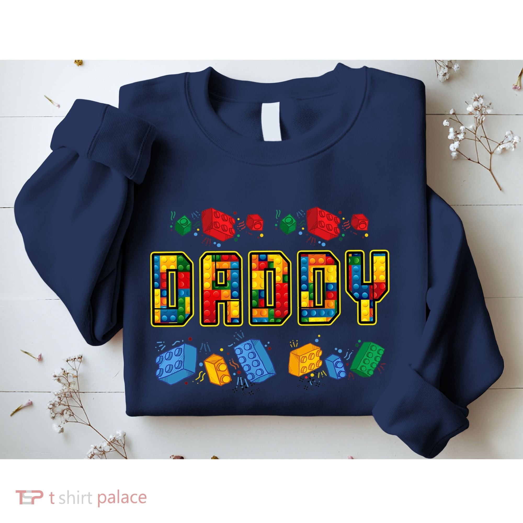 Daddy Brick Builder Funny Blocks Master Builder Dad Sweatshirt