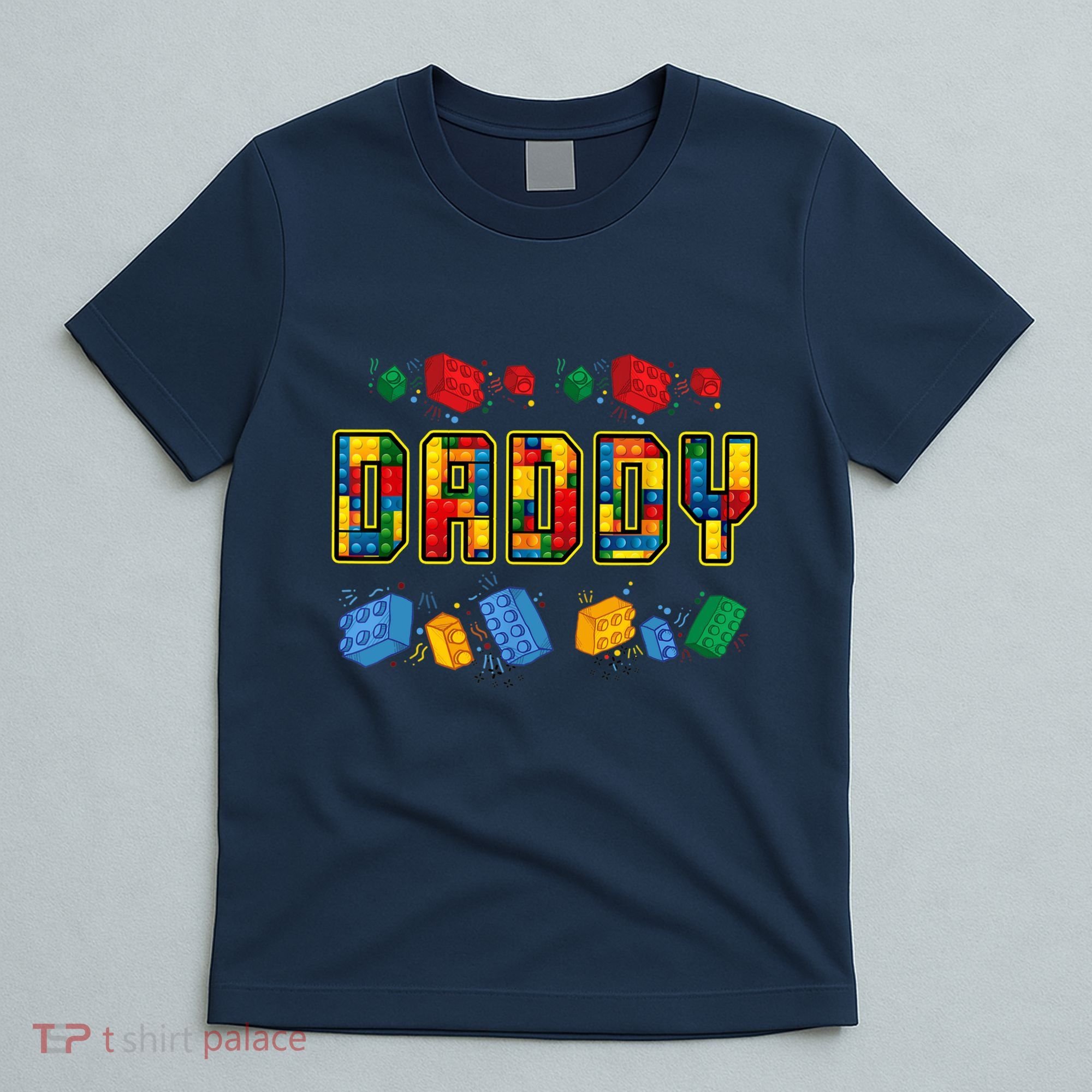 Daddy Brick Builder Funny Blocks Master Builder Dad T-Shirt