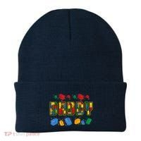 Daddy Brick Builder Funny Blocks Master Builder Dad Beanie thumb 0
