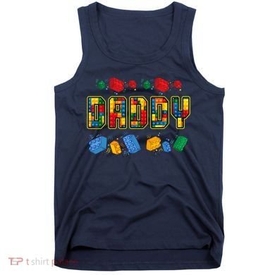 Daddy Brick Builder Funny Blocks Master Builder Dad Tank Top