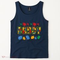 Daddy Brick Builder Funny Blocks Master Builder Dad Tank Top thumb 2