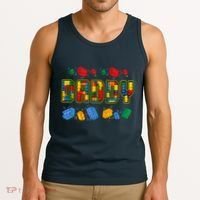 Daddy Brick Builder Funny Blocks Master Builder Dad Tank Top thumb 3
