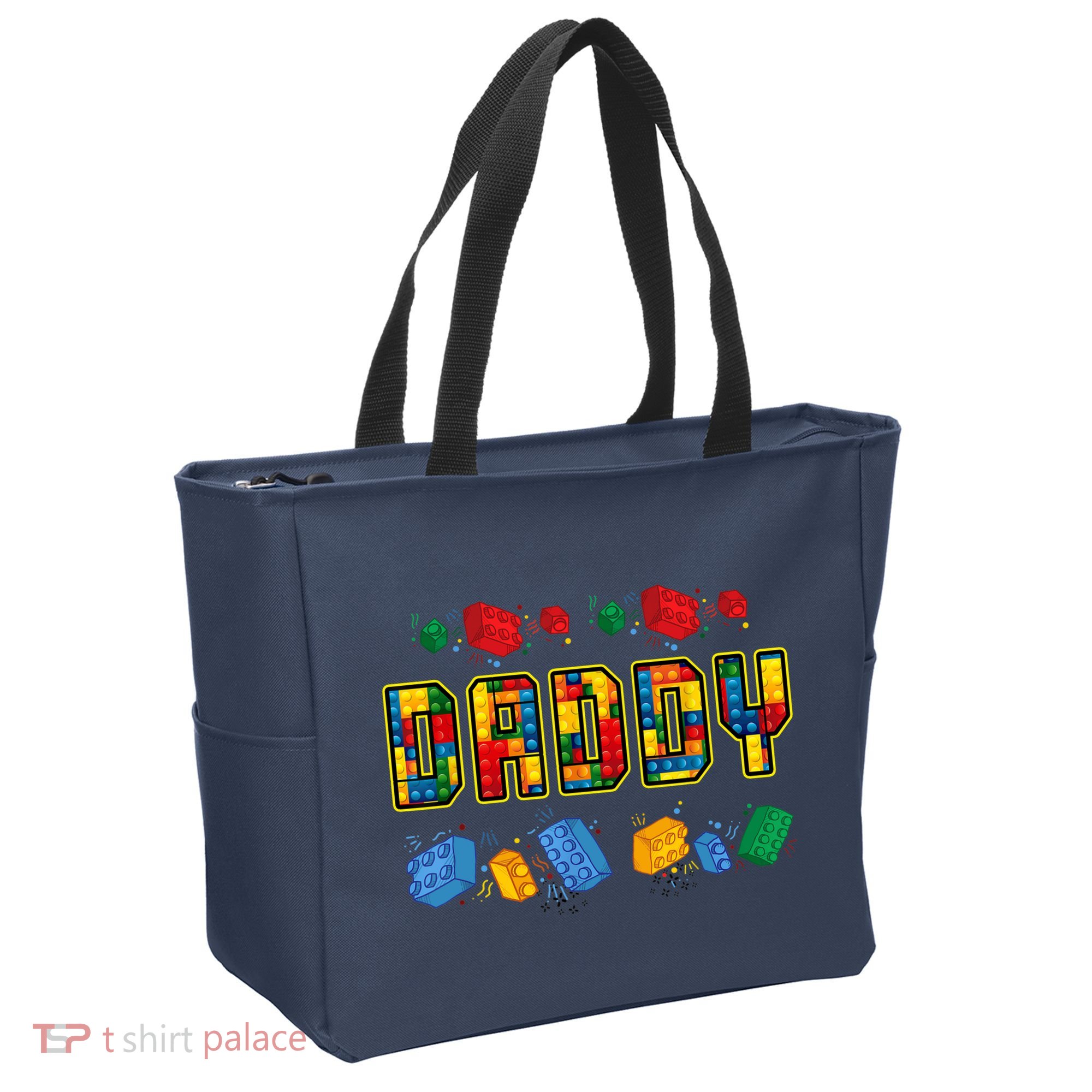 Daddy Brick Builder Funny Blocks Master Builder Dad Tote Bag