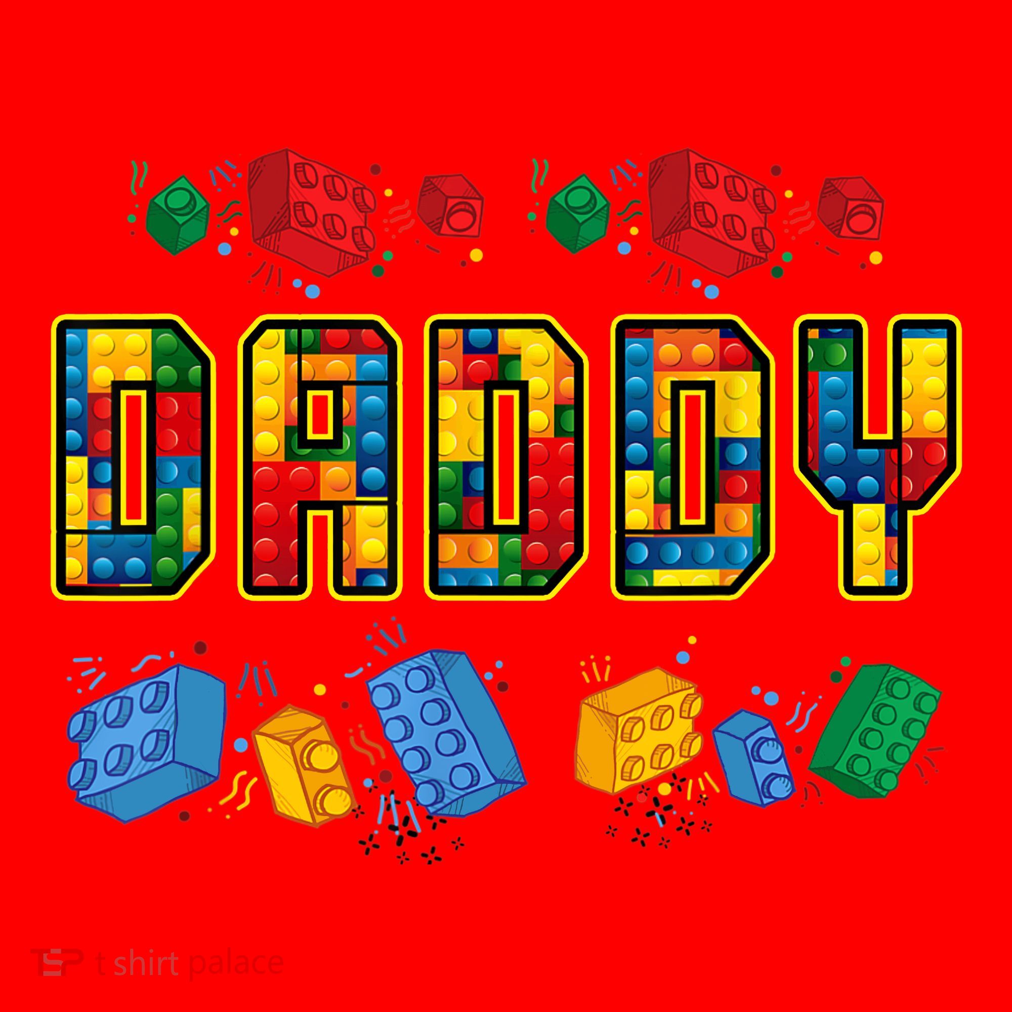 Daddy Brick Builder Funny Blocks Master Builder Dad Santa Hat