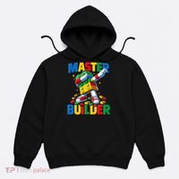 Dabbing Blocks Bricks Building Fun Master Builder Hoodie thumb 0