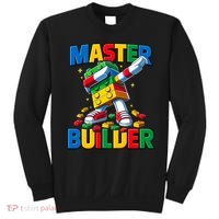 Dabbing Blocks Bricks Building Fun Master Builder Sweatshirt thumb 0