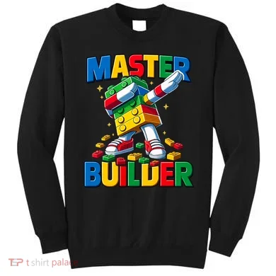 Dabbing Blocks Bricks Building Fun Master Builder Sweatshirt