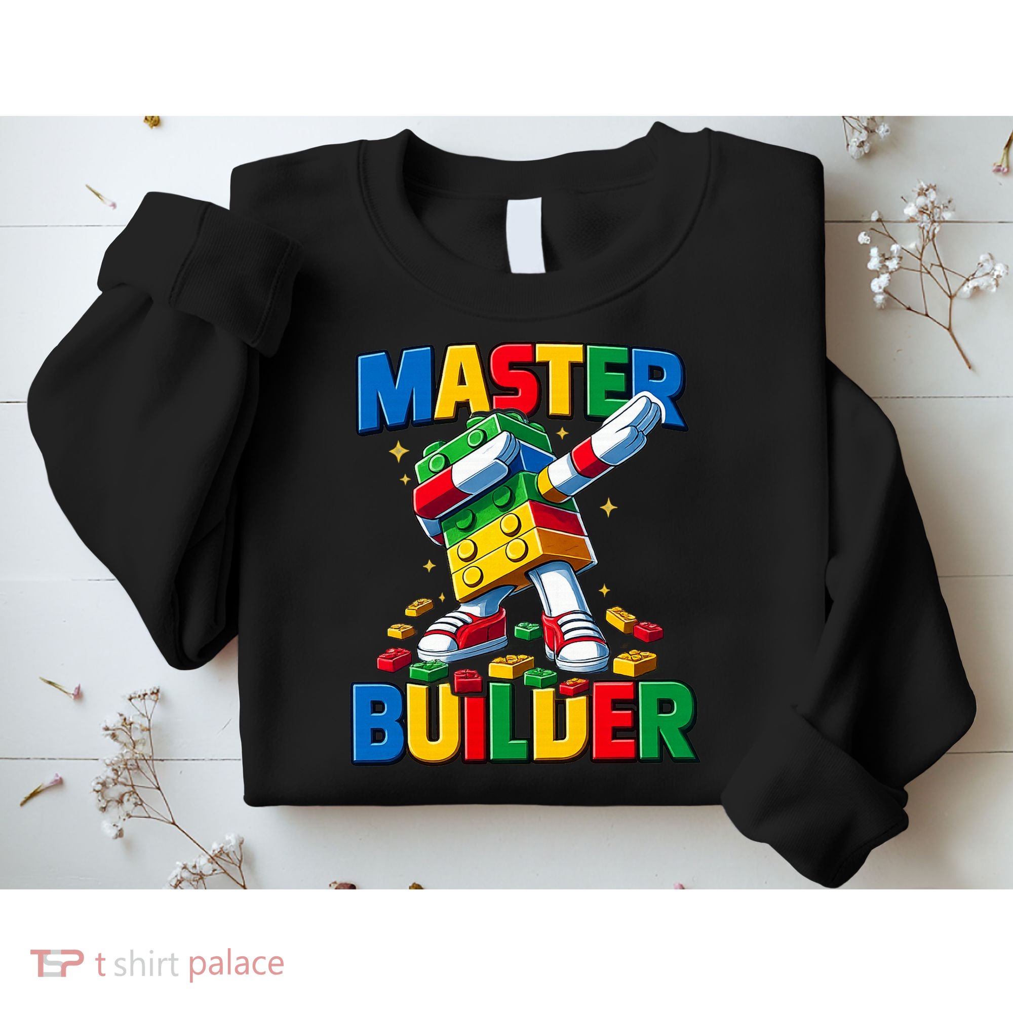 Dabbing Blocks Bricks Building Fun Master Builder Sweatshirt