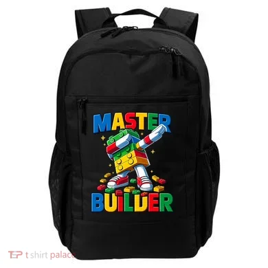 Dabbing Blocks Bricks Building Fun Master Builder Backpack