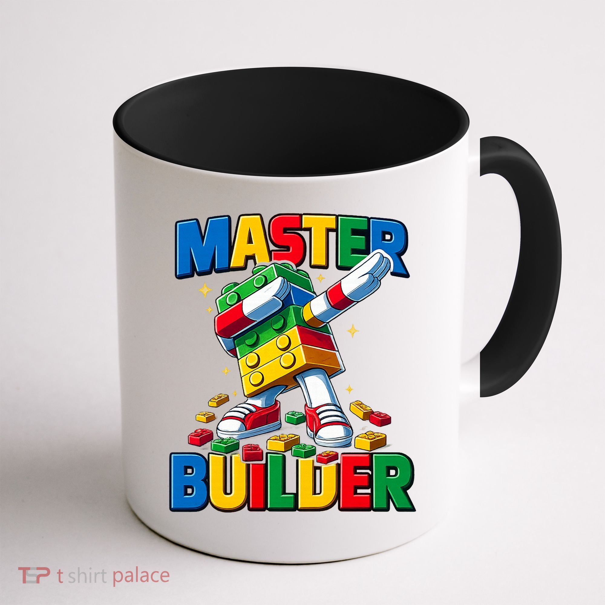 Dabbing Blocks Bricks Building Fun Master Builder Coffee Mug