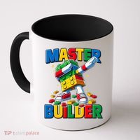 Dabbing Blocks Bricks Building Fun Master Builder Coffee Mug thumb 0