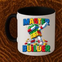 Dabbing Blocks Bricks Building Fun Master Builder Coffee Mug thumb 2