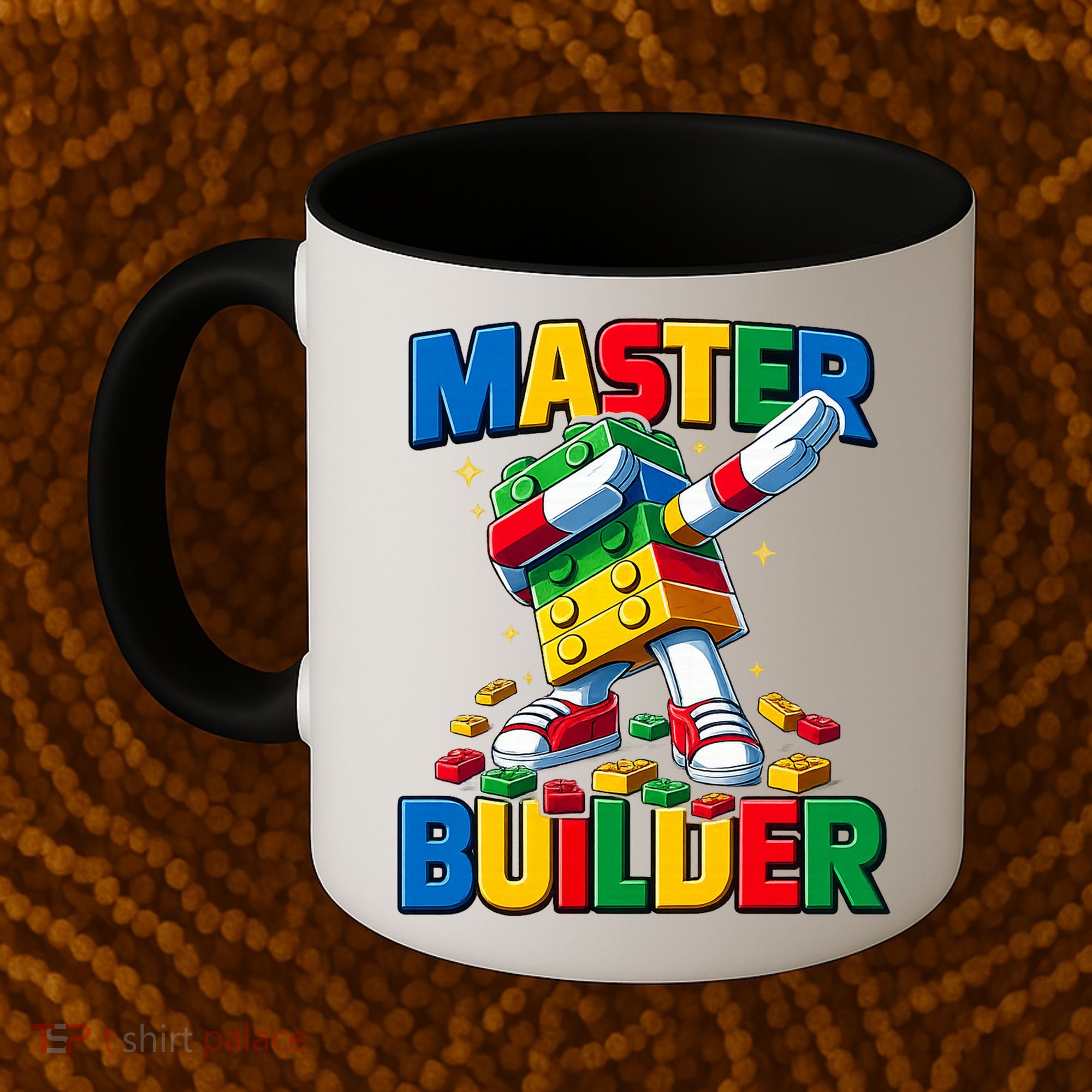 Dabbing Blocks Bricks Building Fun Master Builder Coffee Mug