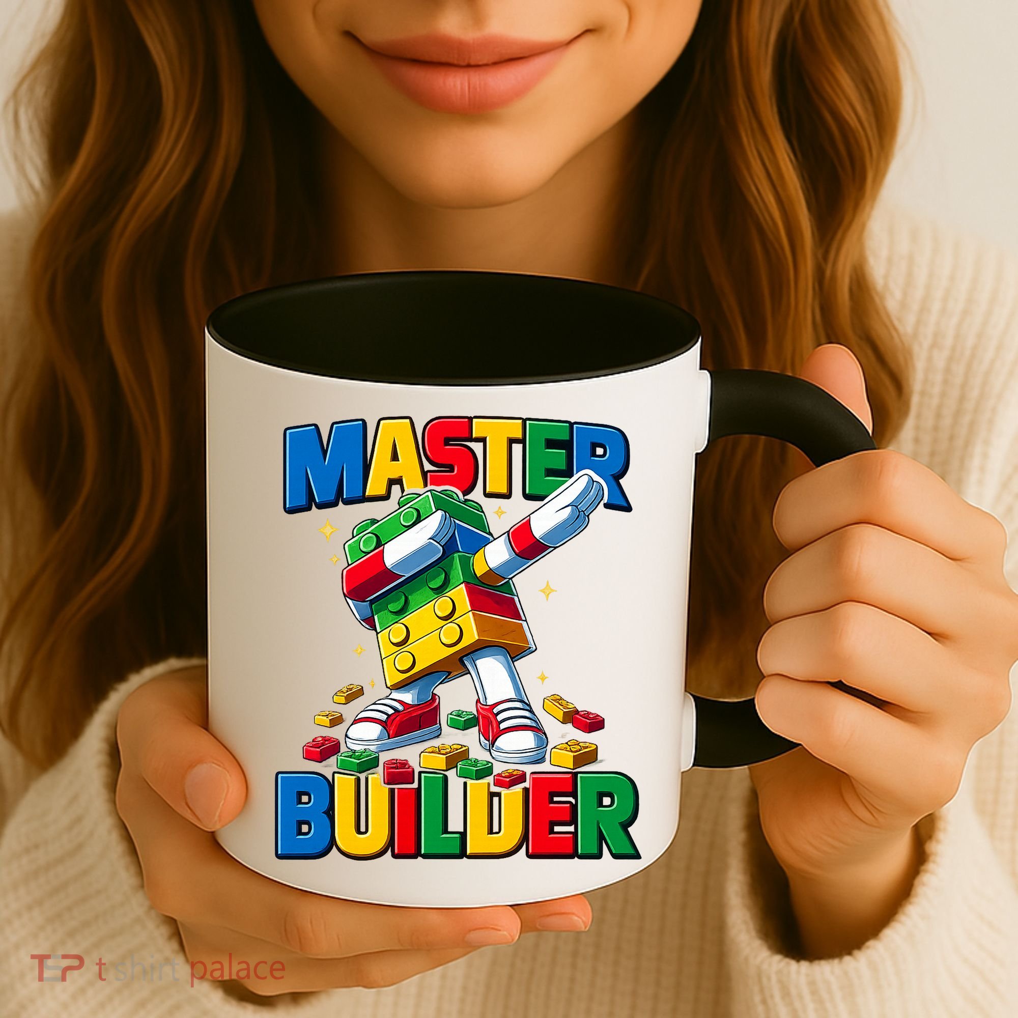 Dabbing Blocks Bricks Building Fun Master Builder Coffee Mug