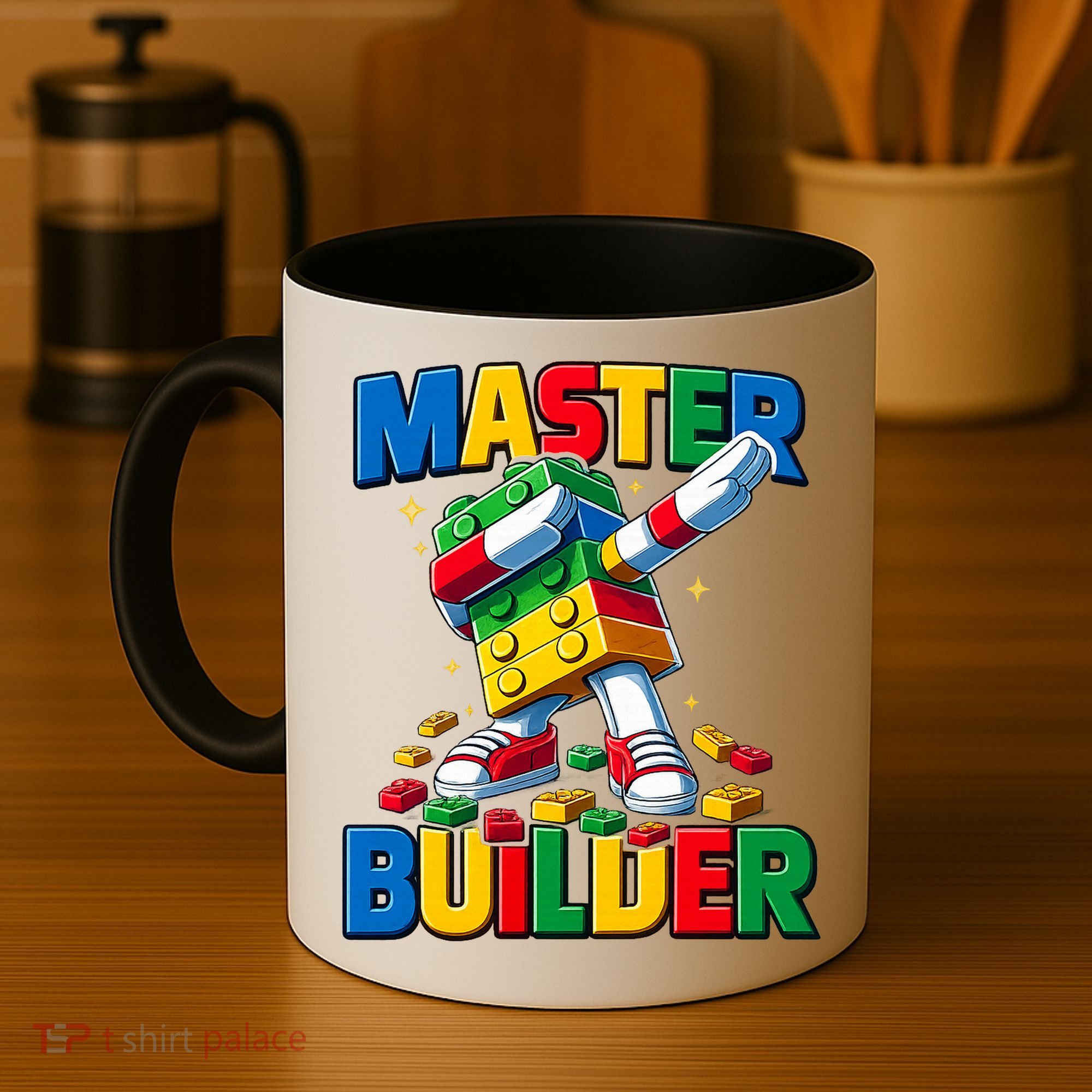 Dabbing Blocks Bricks Building Fun Master Builder Coffee Mug