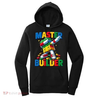 Dabbing Blocks Bricks Building Fun Master Builder Women's Hoodie