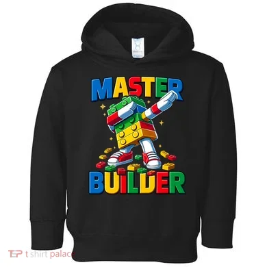Dabbing Blocks Bricks Building Fun Master Builder Toddler Hoodie